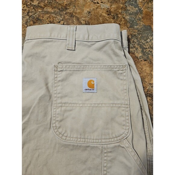 Carhartt Mens Carpenter Shorts Size 40 Tan Ex. Condition‎ (A231) - Picture 1 of 10